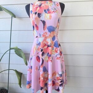 Antonio Melani Watercolor Floral Fit & Flare Dress | Size 6‎